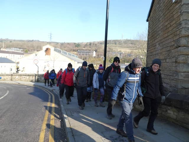 Starting the climb out of the valley