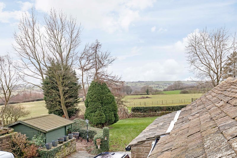 The property is without a garden, but offers "outstanding views across the peak".
