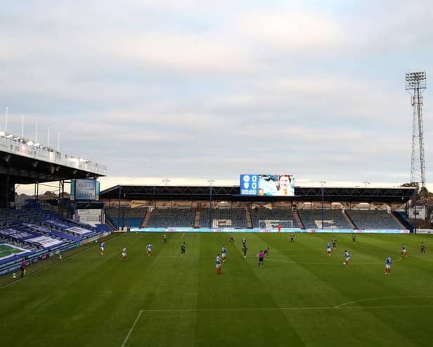 Fratton Park, home of Portsmouth. Photo by Naomi Baker/Getty Images