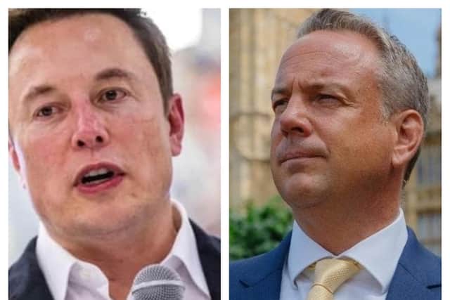 Doncaster businessman Mark Taylor (right) wants to work with billionaire businessman Elon Musk.