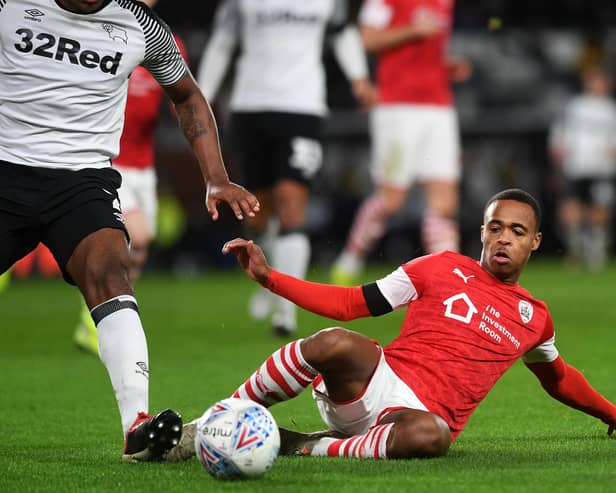 Eliott Simoes in action for Barnsley