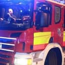 Fire crews were called to the scene in Greenfield Lane on Wednesday night.
