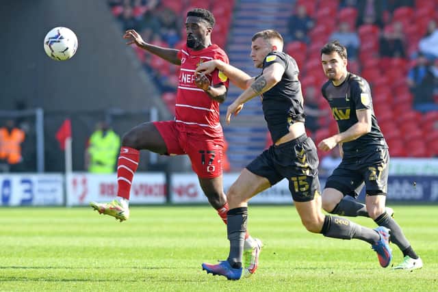 Jordy Hiwula in action against Charlton.