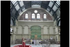 Work to upgrade Doncaster's historic Corn Exchange is ongoing.