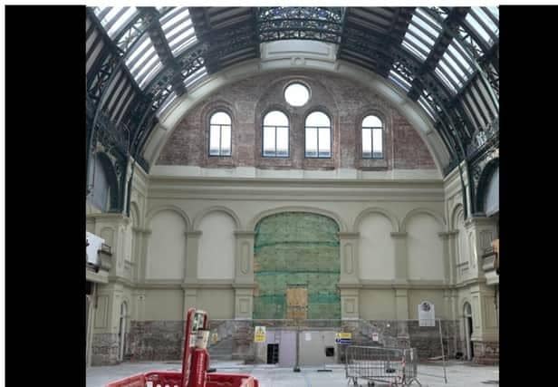 Work to upgrade Doncaster's historic Corn Exchange is ongoing.