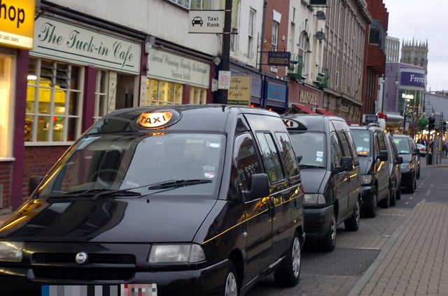 Doncaster taxi rank.