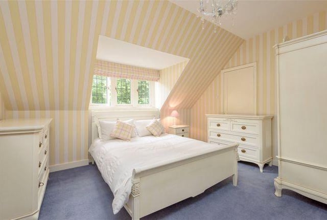 One of the many, many bedrooms