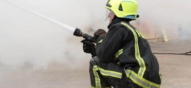 Firefighters spent nearly 12 hours dealing with a moorland blaze