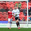 Ted Sharman-Lowe is an ever-present in the league for Rovers this season. Pic: Howard Roe.