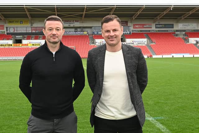 New management team Richie Wellens and his assistant Noel Hunt