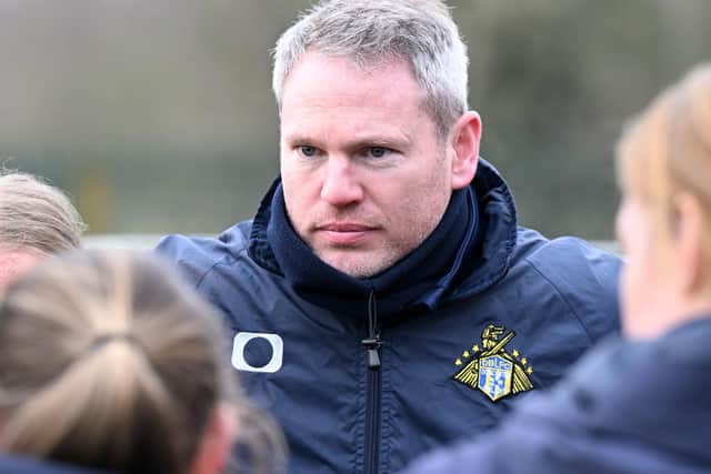 Doncaster Rovers Belles manager Ciaran Toner  (Picture: Howard Roe/AHPIX LTD courtesy of Doncaster Rovers Belles)
