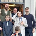 Boxing idol Tyson Fury kitted out his children in suits during a visit to Revovler Menswear in Bawtry. (Photo: Revolver Menswear).