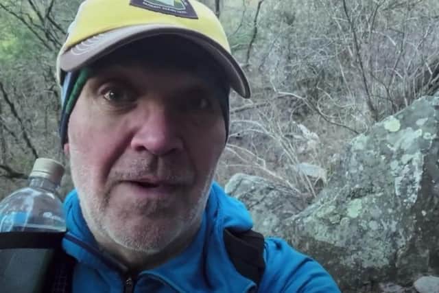 Alan Tracey on the first 50 mile stretch of his 800-mile Arizona trail.