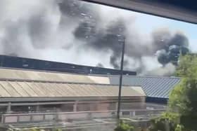 A large fire has broken out near to York Road in Doncaster this afternoon.