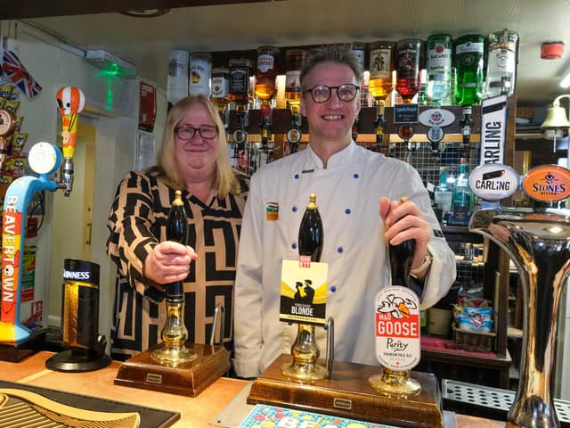 Gill and Paul Riley celebrate 20 years at The Red Hart in Blyth,