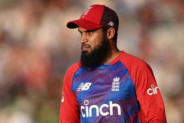 Adil Rashid could feature for Yorkshire at Doncaster Town this week. Picture: Gareth Copley/Getty Images