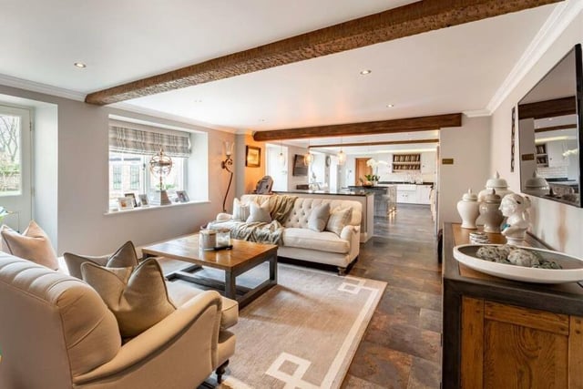 Living space adjoining the open plan kitchen - ideal for entertaining.