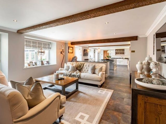 Living space adjoining the open plan kitchen - ideal for entertaining.
