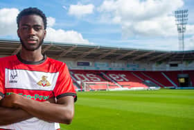 Doncaster Rovers have signed Modou Faal on a season-long loan from West Bromwich Albion. Photo: Heather King/DRFC