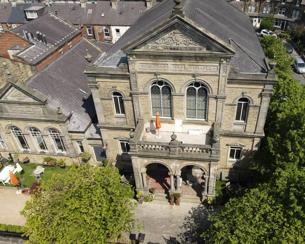 An overview of Chapel House in its prominent Harrogate location.