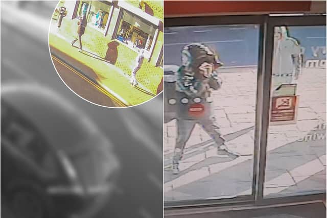 CCTV images have been released by South Yorkshire Police after a firearms incident in Conisbrough, Doncaster, yesterday