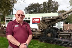 Volunteer Paul Grimley at the Victoria Cross Trust's Ashworth Barracks Museum on Cedar Road, Balby, Doncaster