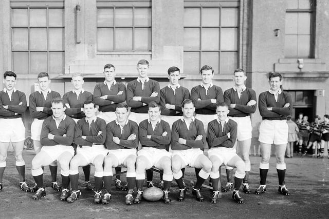Hawick rugby team, November 1957.