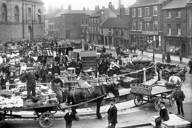 Doncaster Market Place in days gone by