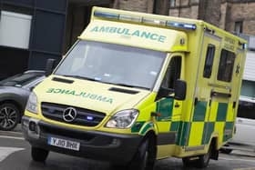 A man was rushed to hospital after being found collapsed in a Doncaster bus shelter.