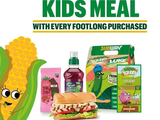 Kids eat free at Subway this Easter.
