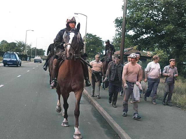 The year long conflict saw a number of pitched battles between police and striking miners in Doncaster.