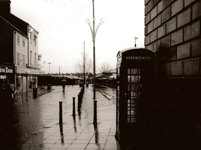 Doncaster market on a miserable wet Thursday