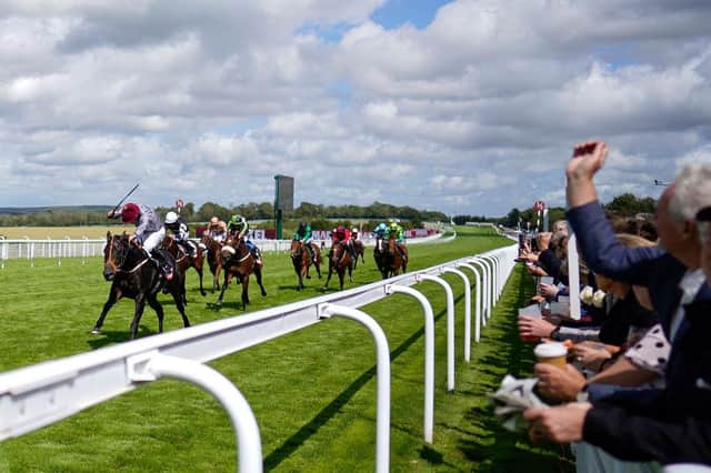 Ryan Moore riding Armor wins The Markel Molecomb Stakes during the Qatar Goodwood Festival at Goodwood Racecourse on Wednesday. Photo by Alan Crowhurst/Getty Images