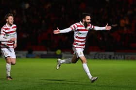 Ben Close celebrates his goal.