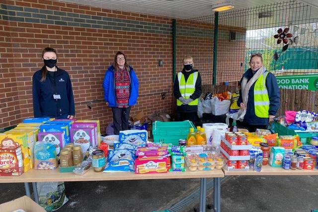 The food bank is supported by Morrisons.