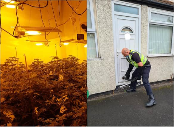 Police carried out a number of drugs raids in Bentley.