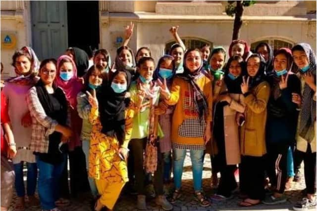 The Afghanistan women's development football team have been training in Doncaster.