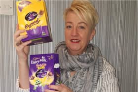 Michelle Machin is collecting Easter eggs for children in Doncaster.