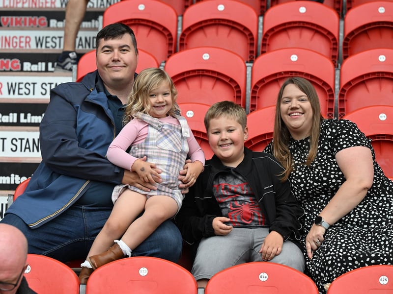 Doncaster Rovers fans watch the win over Gillingham.