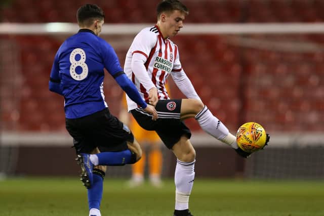 George Broadbent in action for Sheffield United's Under-21s (photo: James Wilson/Sportimage).