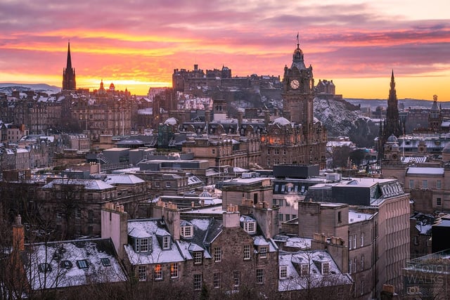 Don Munro captured this sunset from Calton Hill.