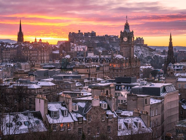 Don Munro captured this sunset from Calton Hill.