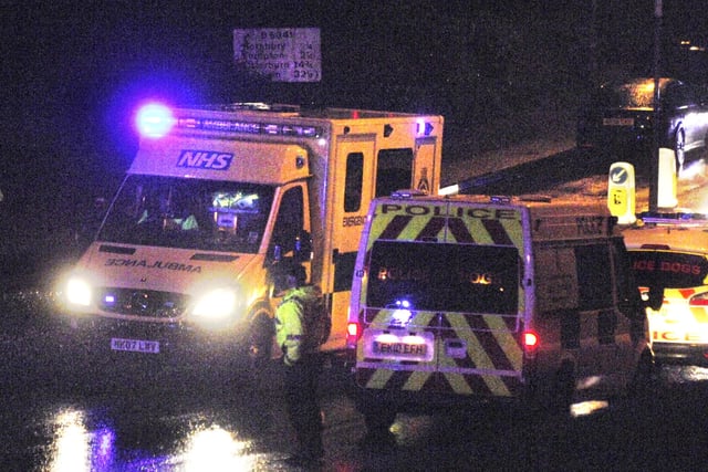 An ambulance rushed Raoul Moat to hospital in Newcastle on Friday night/Saturday morning, July 9-10.