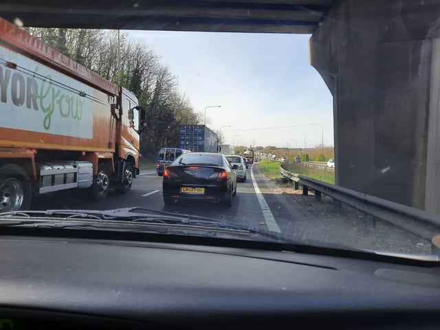 The scene on the A1(M) right now