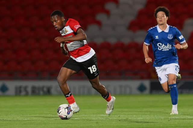 Doncaster Rovers winger Deji Sotona.