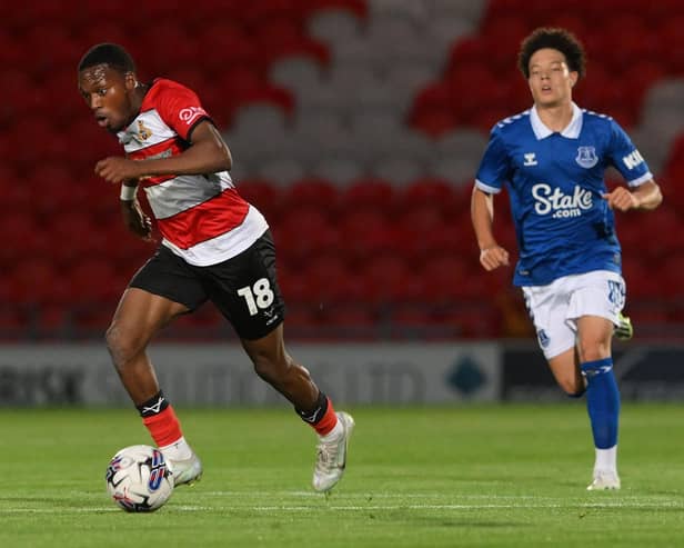 Doncaster Rovers winger Deji Sotona.