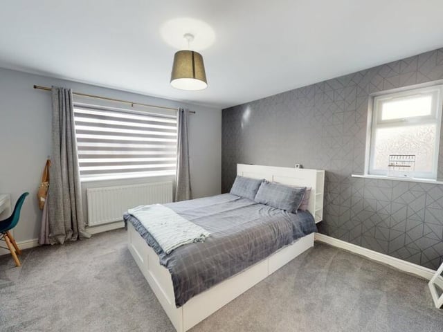 One of the property's six bedrooms.