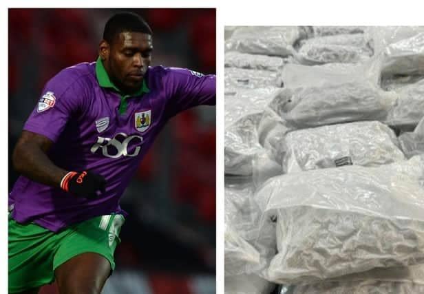 Former Doncaster Rovers footballer Jay Emmanuel Thomas has denied a plot to smuggle £600,000 of cannabis into the UK.