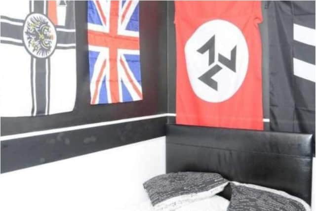 Coulson's bedroom was covered in Nazi memorabilia.
