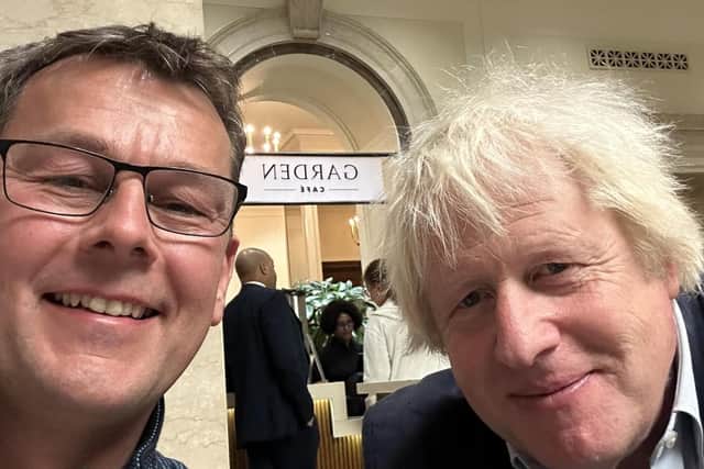 Nick Fletcher had a chance encounter with Boris Johnson in Washington DC on presidential election day.